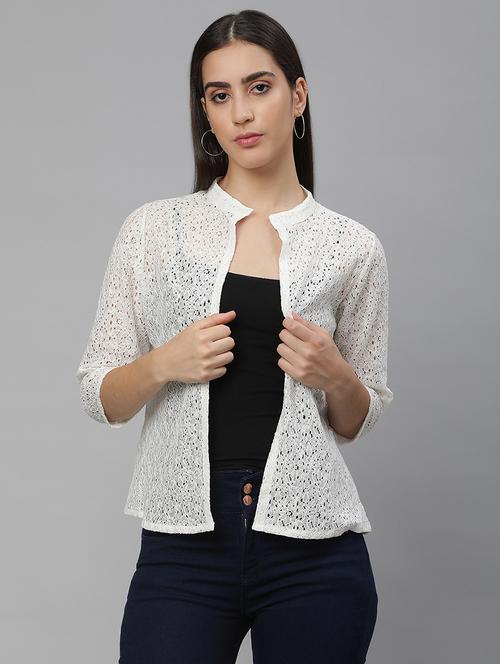 women white self-designed regular shrug - 21615288 - Very Small Image - 1