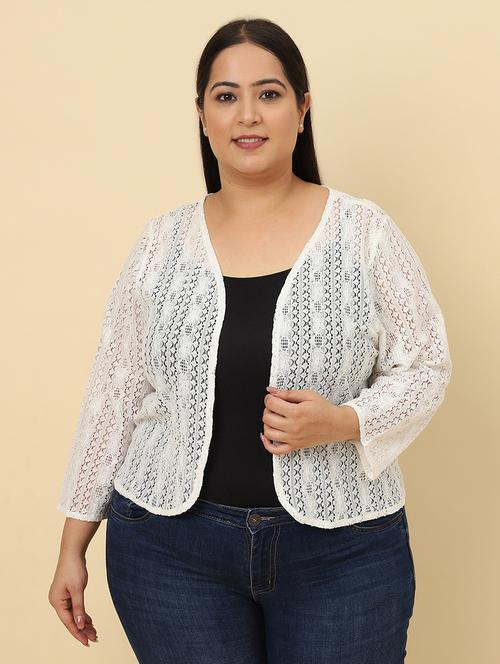 women white self-designed regular shrug - 21615312 - Very Small Image - 1