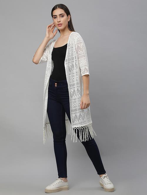 women white self-designed regular shrug - 21615342 - Very Small Image - 1