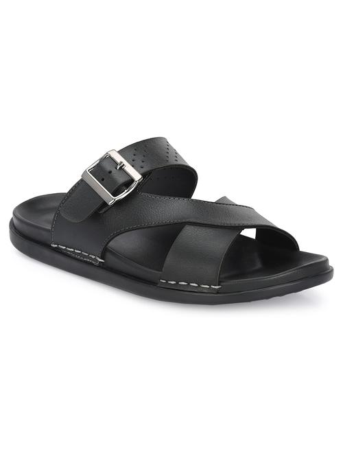 men black slip on sandal - 21615936 - Very Small Image - 1