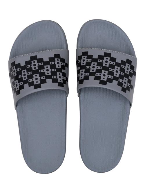 men printed slider flip flops - 21616025 - Very Small Image - 1