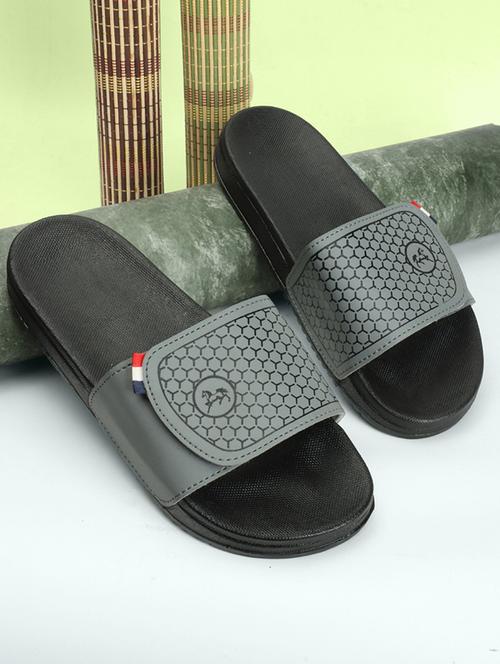 men printed slider flip flops - 21616062 - Very Small Image - 1