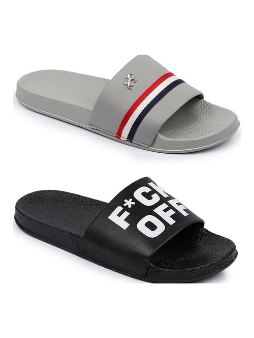 men's pack of 2 comfortable slide set  - 21616287 - Very Small Image - 1