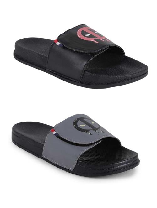 men's pack of 2 comfortable slide set  - 21616327 - Very Small Image - 1