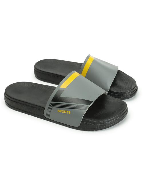 men printed slider flip flops - 21616389 - Very Small Image - 1