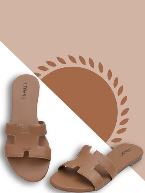 women beige slip on sandal - 21616923 - Very Small Image - 1