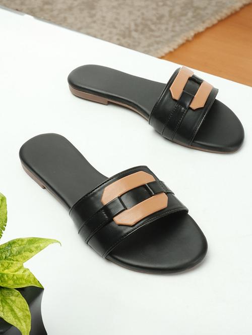 women black slip on sandal - 21616970 - Very Small Image - 1