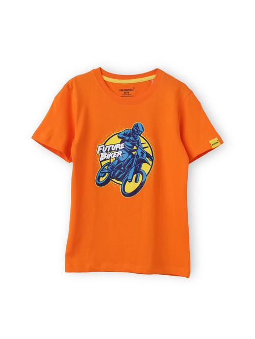 boys crew neck front print short sleeves t-shirt - 21618039 - Very Small Image - 1