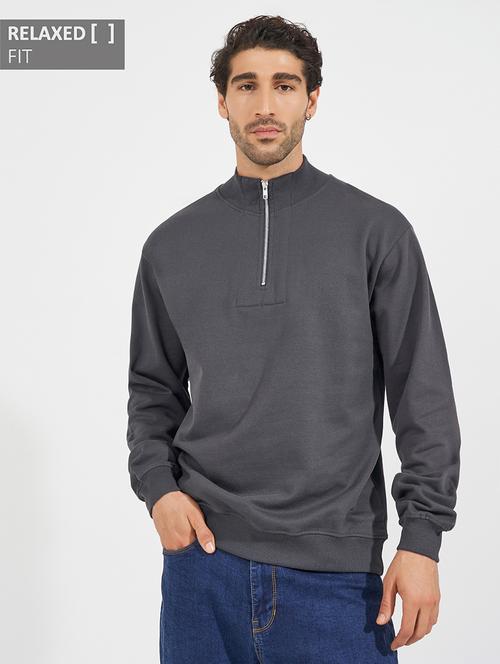 men solid long sleeve sweatshirt - 21618163 - Very Small Image - 1