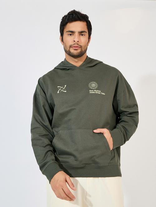 men front & back print long sleeve sweatshirt - 21618171 - Very Small Image - 1