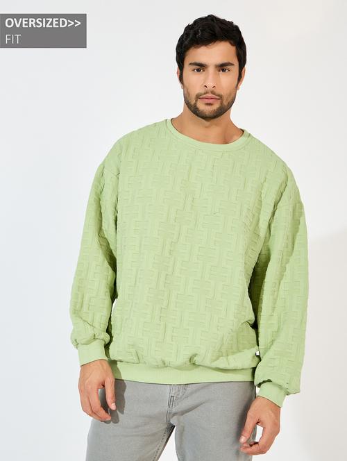 men self design round neck sweatshirt - 21618177 - Very Small Image - 1