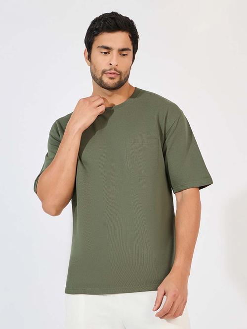 men solid short sleeve oversized t-shirt - 21618244 - Very Small Image - 1