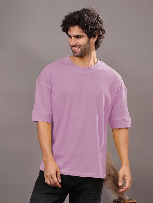 men solid short sleeve oversized t-shirt - 21618357 - Very Small Image - 1
