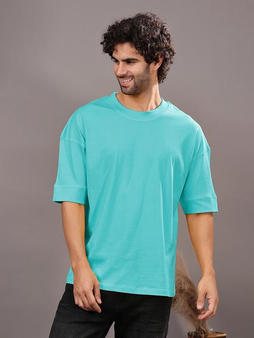 men solid short sleeve oversized t-shirt - 21618359 - Very Small Image - 1