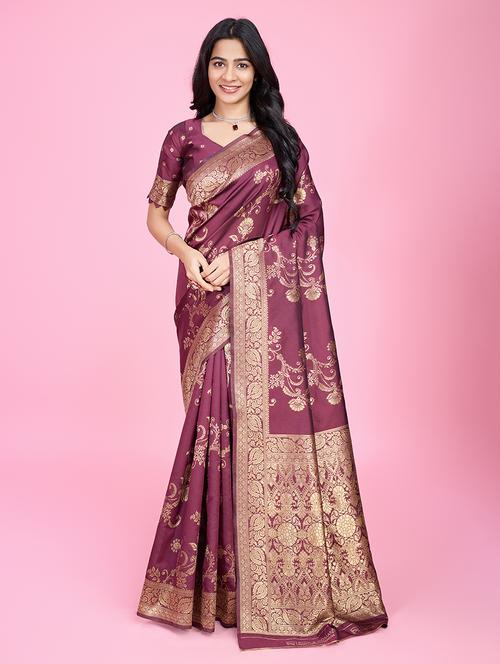 women self design banarasi saree - 21619379 - Very Small Image - 1