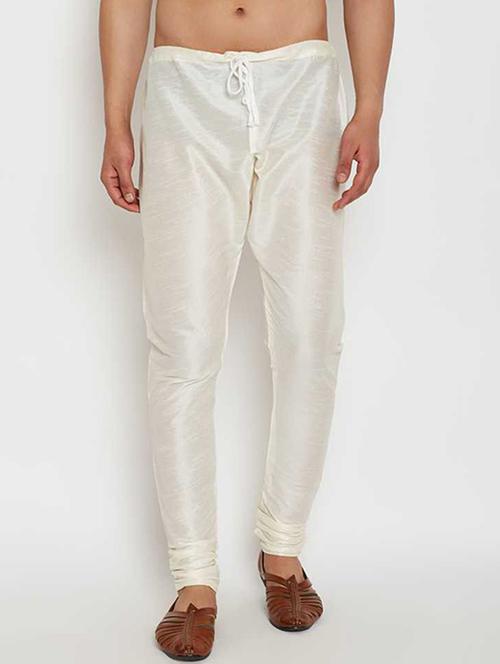 men white solid churidar pyjama - 21620864 - Very Small Image - 1