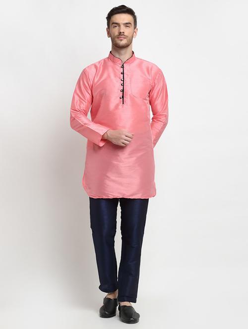 men solid long sleeve ethnic wear set - 21621463 - Very Small Image - 1