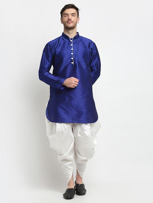 men solid long sleeve ethnic wear set - 21621490 - Very Small Image - 1