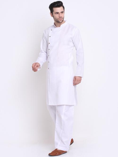 men solid long sleeve ethnic wear set - 21621673 - Very Small Image - 1