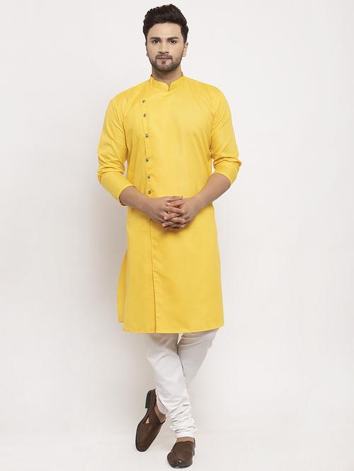men solid long sleeve ethnic wear set - 21621685 - Very Small Image - 1