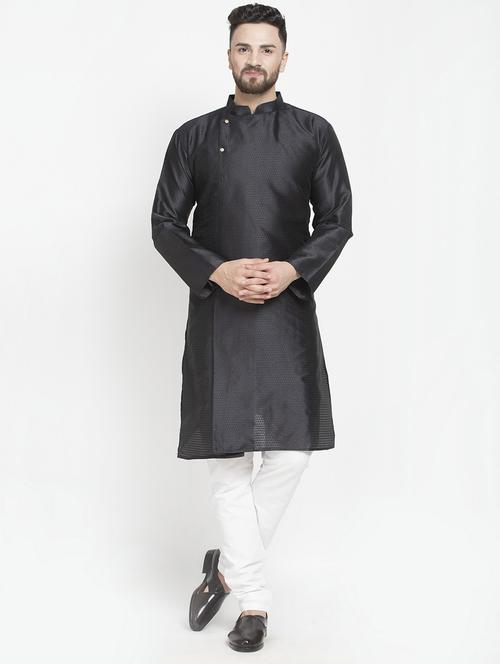 men self designed long sleeve ethnic wear set - 21621699 - Very Small Image - 1