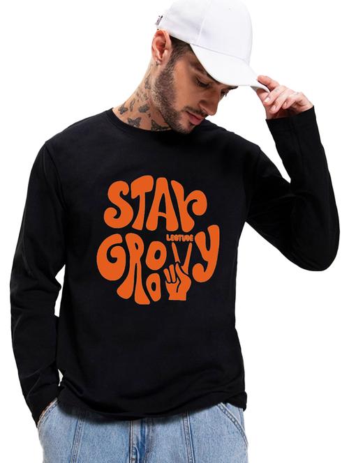 men round neck front printed t-shirt - 21621793 - Very Small Image - 1