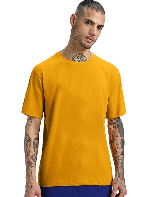 men round neck solid oversized t-shirt - 21621985 - Very Small Image - 1