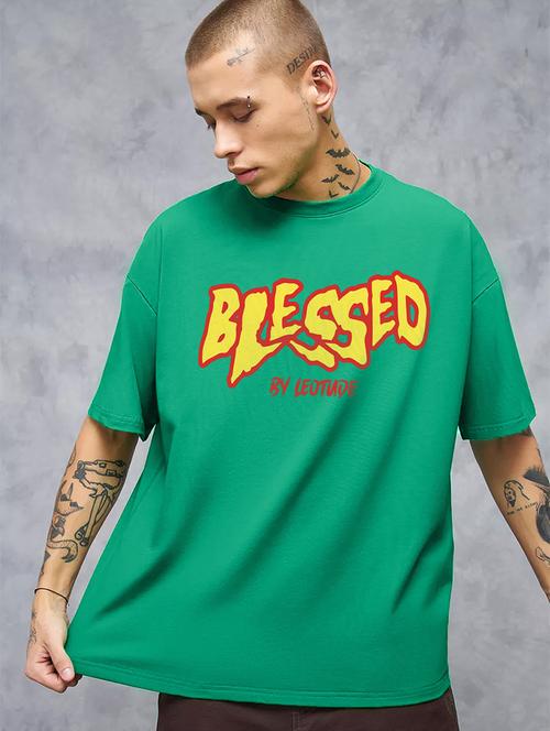 men round neck printed oversized t-shirt - 21622005 - Very Small Image - 1