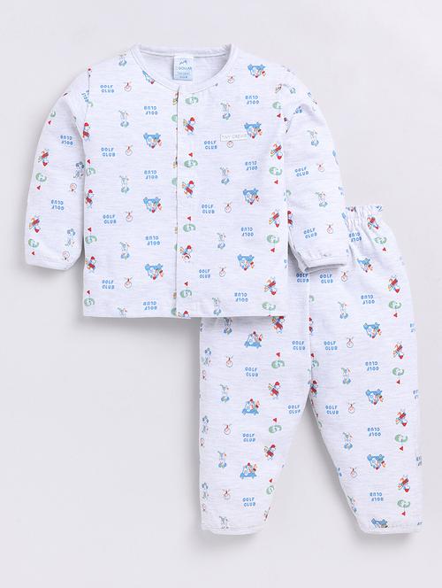 kids printed full length twin set - 21623825 - Very Small Image - 1