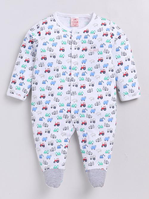 kids printed long sleeve romper - 21623940 - Very Small Image - 1