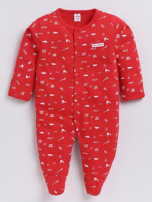 kids printed long sleeve romper - 21623958 - Very Small Image - 1