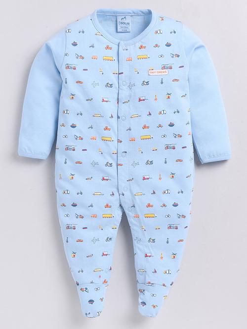 kids printed long sleeve romper - 21623961 - Very Small Image - 1