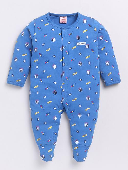 kids printed long sleeve romper - 21623965 - Very Small Image - 1