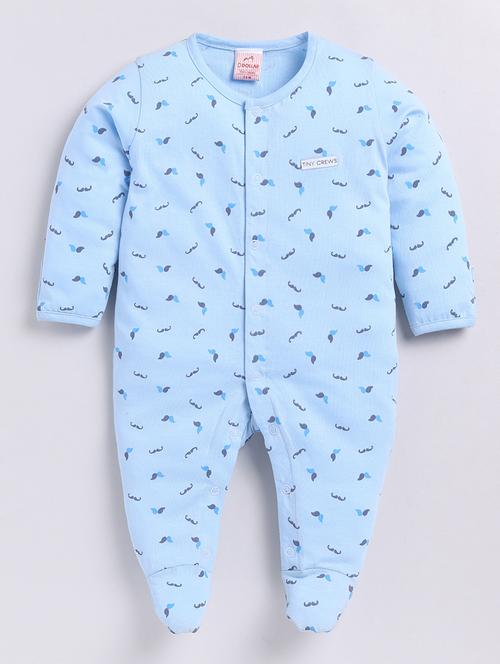kids printed long sleeve romper - 21623974 - Very Small Image - 1