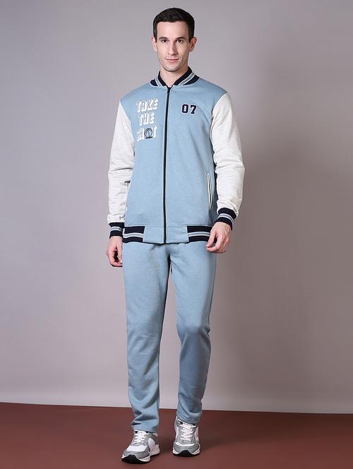 men color block full length track suit - 21624388 - Very Small Image - 1