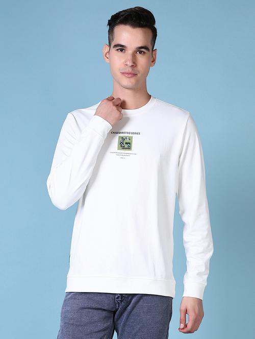 men chest printed long sleeve sweatshirt - 21624406 - Very Small Image - 1