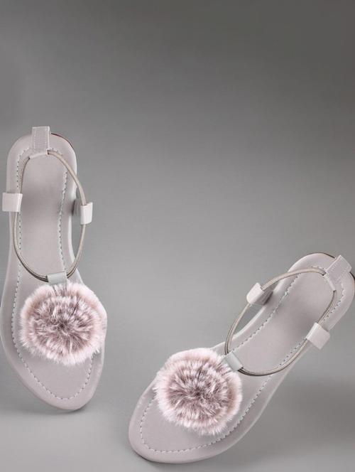 women grey slip on sandal - 21625673 - Very Small Image - 1