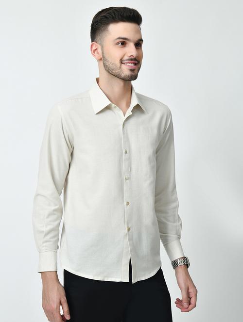 men regular fit solid casual shirt - 21626669 - Very Small Image - 1