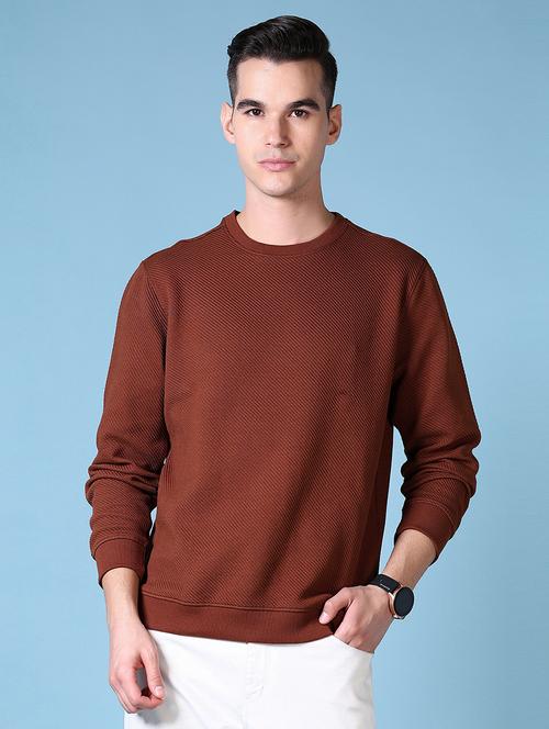 men solid long sleeve sweatshirt - 21627605 - Very Small Image - 1