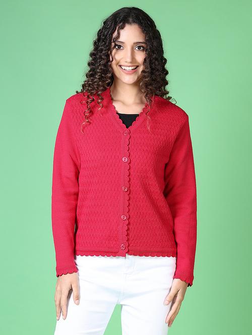 women self design long sleeve cardigan - 21627649 - Very Small Image - 1