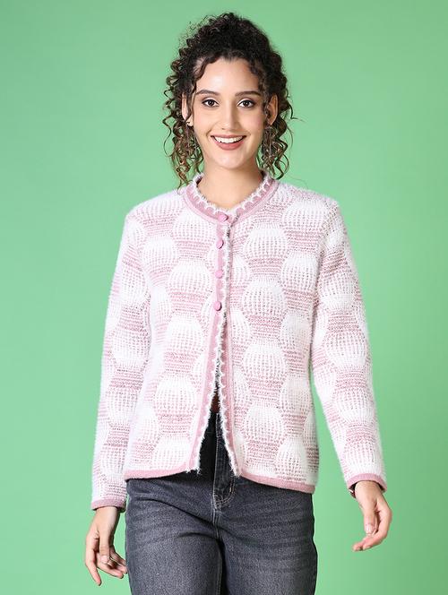 women self design long sleeve cardigan - 21627678 - Very Small Image - 1