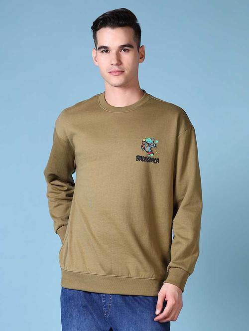men back print long sleeve sweatshirt - 21627685 - Very Small Image - 1