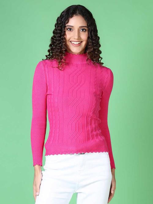 women self design long sleeve pullover - 21627705 - Very Small Image - 1