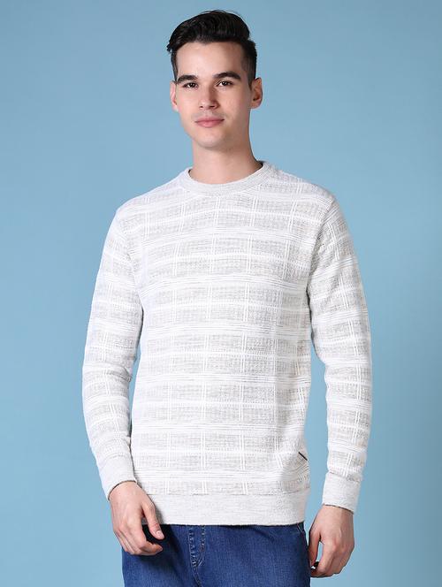 men self design long sleeve pullover - 21628482 - Very Small Image - 1