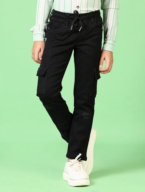 boys mid rise plain cargo - 21628499 - Very Small Image - 1