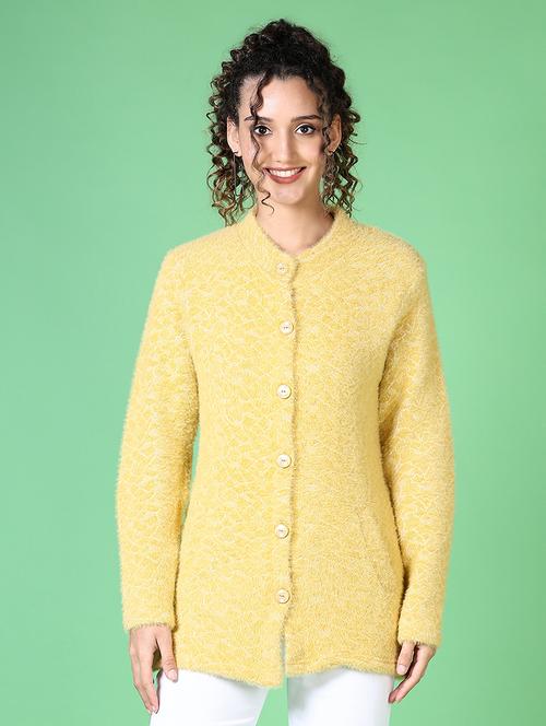 women self design long sleeve cardigan - 21628544 - Very Small Image - 1