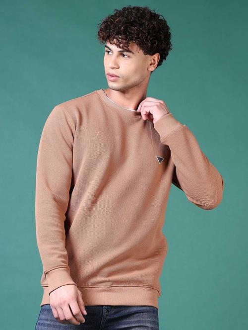 men solid long sleeve sweatshirt - 21628687 - Very Small Image - 1