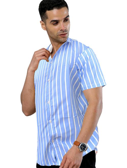 men regular fit striped casual shirt - 21629373 - Very Small Image - 1