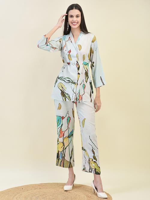 women multi color printed co-ord set - 21629748 - Very Small Image - 1