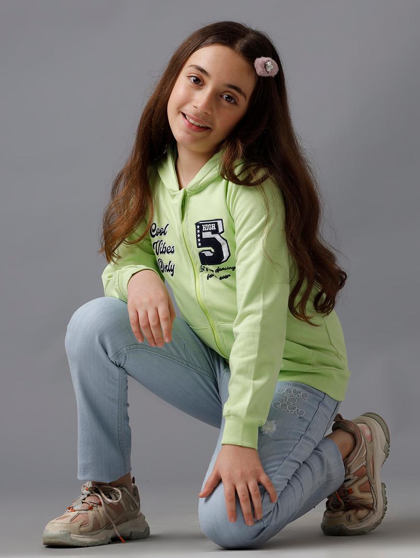 girls chest print long sleeve sweatshirt - 21629932 - Zoom Image - 3